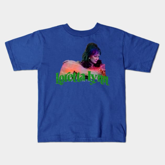 Legend of loretta lynn song Kids T-Shirt by Pahala.kita